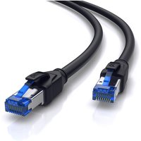 Primewire - Patchkabel cat 8 mit Baumwollummantelung - Gigabit Ethernet lan Kabel - 40 Gbit/s - s/ftp pimf Schirmung - Netzwerkkabel - 1m von PRIMEWIRE