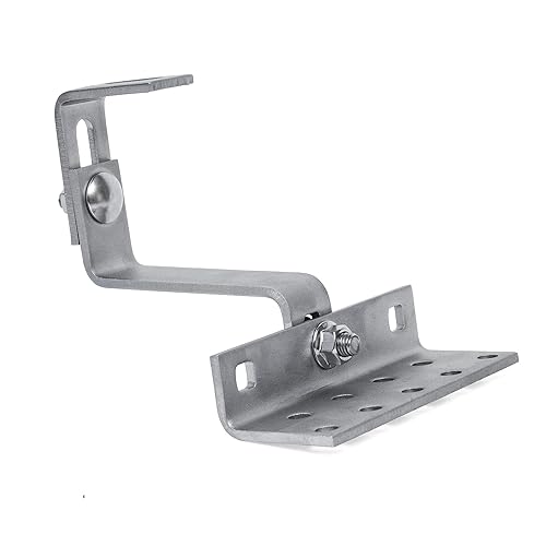 Solarpanel Halterung - Dachhaken Photovoltaik 3-fach verstellbar 140 x 56 x 5mm Edelstahl 1.4016 für PV Modul Halterung Solarplatten Befestigung Solarmodul - inkl. Schrauben und Muttern - 30 Stück von PRIMO24