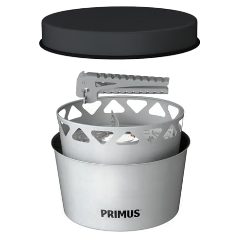 Primus Campingkocher Set für Gas - Outdoor Kochset Essential Stove Set 2,3L - 1x Campingpfanne - 1x Kochtopf 2,3L - 1x Eingebauter Gasbrenner - Camping Gaskocher für Wandern - Camping Kochset von PRIMUS