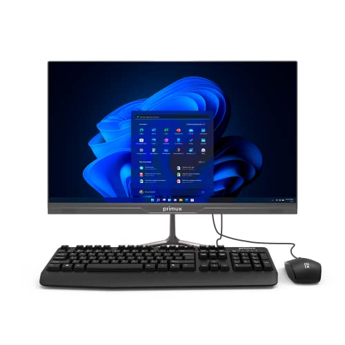 Primux Iox All in One 2404F | 23,8 Zoll | Intel Celeron N4020 | 4 GB RAM | 128 GB SSD erweiterbar | WLAN AC | Windows 11 Pro | Inklusive Tastatur und Maus von primux Be human. Live simple