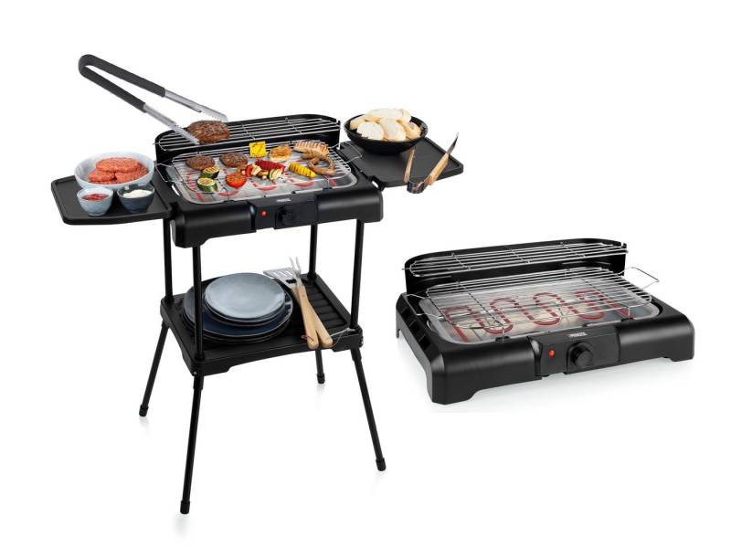 PRINCESS Elektro-Standgrill, 2200 W, Tischgrill Garten-Grill elektrischer Camper Camping-Grill & Grillzange von PRINCESS