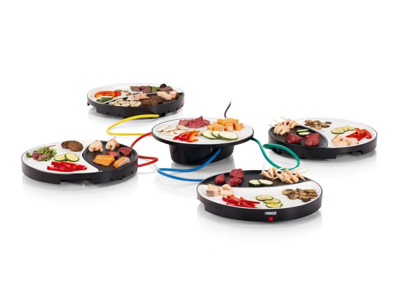 PRINCESS Teppanyakigrill, 1000 W, Japanischer Elektro Tischgrill für 2-4 Personen Grillplatte Ø 32cm von PRINCESS