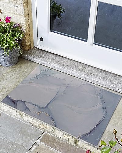 Haustürmatte, rutschfest, saugfähig, Fußmatten für den Innen- und Außenbereich, kleine Teppiche, modernes abstraktes Marmor-Kunst-Muster, leicht zu reinigen, Fußmatten für Zuhause, 40,6 x 61 cm von PRINT PICTURE ARTHOME