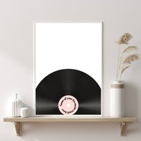 Personalisierter Song Print | Dein Erster Tanz Geschenk Musik Poster Benutzerdefinierte Schallplatten-Poster Hochzeitsgeschenk Geburtstagsgeschenk von PRINTDimage