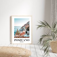 Positano Druck, Amalfi Küste Almalfi Poster, Wohnkultur, Wandkunst, Reiseposter, Reisegeschenk, Galerie Wanddruck von PRINTDimage