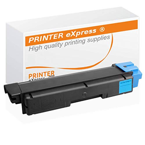 PRINTER eXpress XL Toner kompatibel mit Kyocera TK-590C, TK-590CY, TK590 für Mita FS-C2026 FS-C2126 FS-C2526 FS-C2626 FS-C5250 / FS-C 2026 2126 2526 2626 5250 MFP Plus DN Drucker Cyan von PRINTER eXpress