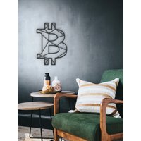 Bitcoin - Wandbild Zum Aufhängen Kryptogeld Wanddeko von PRINTERIORdsgn