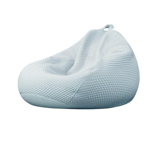 PRIOKNIKO Bean Bag Bean Bag Lazy Sofa Cover Stoff Sofa Abdeckung Einzel-Schlafzimmer Sofa Ungefüllt 80 * 90Cm Hellblau (Kein Füllstoff) von PRIOKNIKO