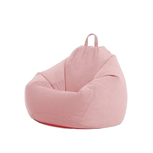 PRIOKNIKO Bean Bag Cord Sitzsack Abdeckung Sofa Abdeckung Lazy Sofa Cover Ungefüttert XL:100 * 120Cm Rosa (Kein Füllstoff) von PRIOKNIKO