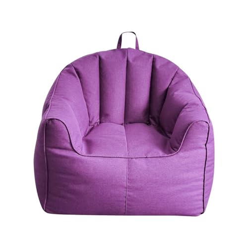 PRIOKNIKO Bean Bag Erwachsene Faule Sofa Einzel Schlafzimmer Liege Tatami Matte Balkon Lounge Faul Stuhl Ungefüttert 60 * 55 * 68Cm Lila (Kein Füllstoff) von PRIOKNIKO