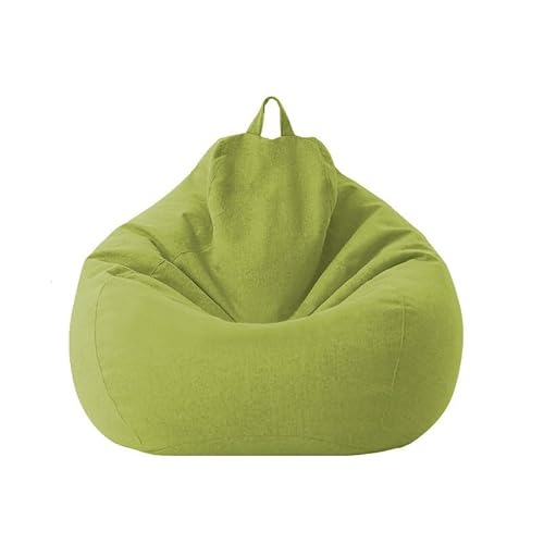 PRIOKNIKO Bean Bag Lazy Sofa Haars Ofa Einzels Ofa Schlafzimmer Wohnzimmer Balkon Lounge Stuhl Ungefüttert L:90 * 110Cm Grün (Kein Füllstoff) von PRIOKNIKO