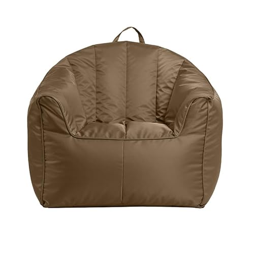 PRIOKNIKO Bean Bag Lazy Sofa Liege Abdeckung Einzels Tuhl Outdoor-Sofa Stuhl Wohnzimmer Schlafzimmer Sitzsack Stuhl Stoff Abdeckung Ungefüllt M:75 * 70 * 75Cm Khaki (Kein Füllstoff) von PRIOKNIKO