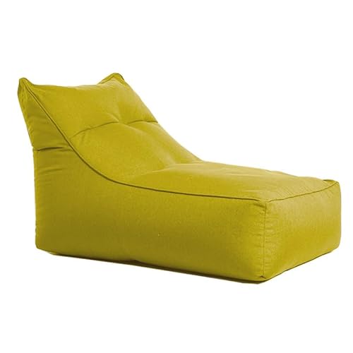 PRIOKNIKO Bean Bag Lazy Sofa Stuhl Einzelne Mittagspause Liege Faul Sitzsack Schlafzimmer Freizeit Stoff Sofa Rückenlehne Ungefüttert 90X70X70Cm Grün (Kein Füllstoff) von PRIOKNIKO