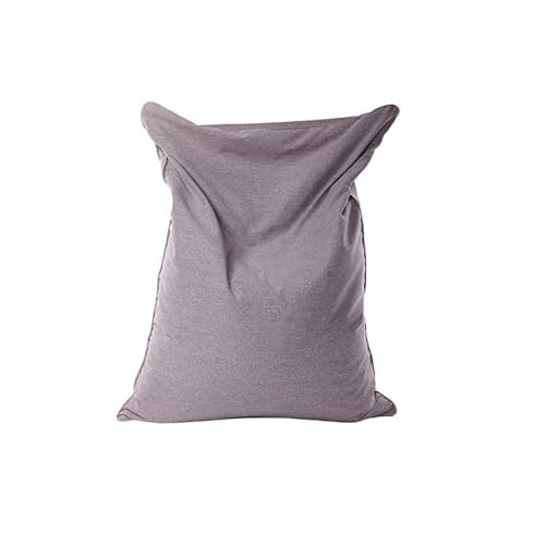 PRIOKNIKO Bodenkissen Bean Bag Lazy Sofa Abdeckung Sofa Abdeckung Einzel Schlafzimmer Sand Jacke Ungefüttert 110 X140Cm Grau (Kein Füllstoff) von PRIOKNIKO