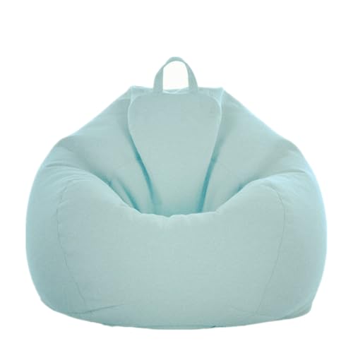 PRIOKNIKO Bodenkissen Lazy Sofa Bezug Sitzsack Stoff Abdeckung Tatami Matte Sitzsack Sofa Jacke Ungefüttert L:90Cm * 110Cm Sky (Kein Füllstoff) von PRIOKNIKO
