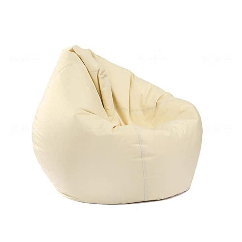PRIOKNIKO Bodenkissen Lazy Sofa Falt Sitzsack Tropfen Förmig Lässige Innen-Outdoor-Tatami-Matten Nicht Ausgekleidet M:80 X90Cm Khaki (Kein Füllstoff) von PRIOKNIKO