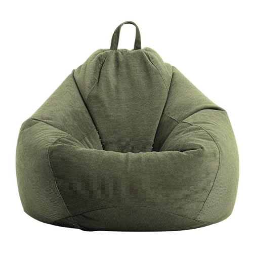 PRIOKNIKO Bodenkissen Lazy Sofa Sitzsack Tatami Matte Einfaches Schlafzimmer Einzel Sitzsack Sofa Stuhl Ungefüttert S:70 X80Cm Grün (Kein Füllstoff) von PRIOKNIKO