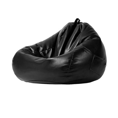 PRIOKNIKO Bubibag Bean Bag Lazy Sofa Cover Stoff Sofa Abdeckung Einzel-Schlafzimmer Sofa Ungefüllt 120 * 120Cm Schwarz (Kein Füllstoff) von PRIOKNIKO