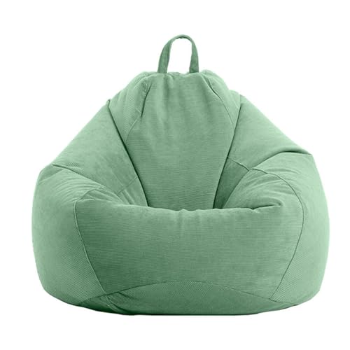 PRIOKNIKO Bubibag Cord Lazy Sofa Sitzsack Tatami Schlafzimmer Single Kleine Wohnung Sitzsack Sofa Stuhl Ungefüttert 90 * 110Cm Grün (Kein Füllstoff) von PRIOKNIKO