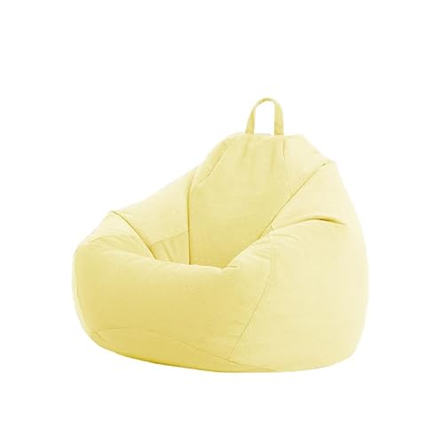 PRIOKNIKO Bubibag Cord Sitzsack Abdeckung Sitzsack Sofa Abdeckung Lazy Stoff Abdeckung Ohne Futter L:90Cm * 110Cm Khaki (Kein Füllstoff) von PRIOKNIKO