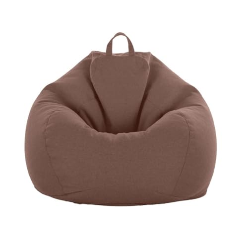PRIOKNIKO Bubibag Lazy Sofa Abdeckung Sitzsack Stoff Abdeckung Tatami Matte Sitzsack Sofa Jacke Ungefüttert XL:100Cm * 120Cm Kaffee (Kein Füllstoff) von PRIOKNIKO