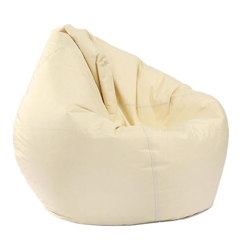 PRIOKNIKO Bubibag Lazy Sofa Falt Sitzsack Tropfenform Lässige Indoor-Outdoor-Tatami-Matten Nicht Ausgekleidet S:70 X80Cm Khaki (Kein Füllstoff) von PRIOKNIKO