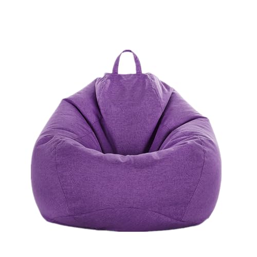 PRIOKNIKO Bubibag Lazy Sofa Sitzsack Tatami Single Wohnzimmer Möbel Sitzsack Ungefüttert 45X30Cm Lila (Kein Füllstoff) von PRIOKNIKO