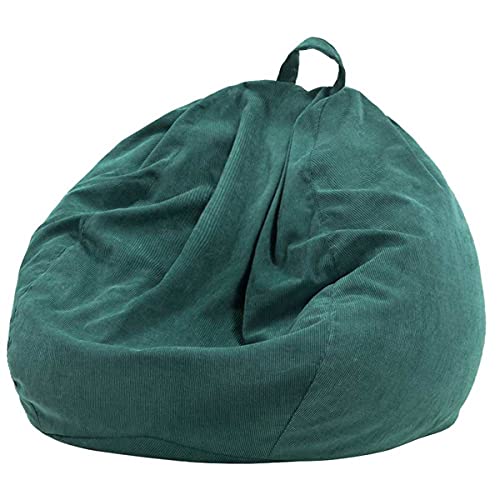 PRIOKNIKO Bubibag Lazy Sofas Sitz Säcke Stoff Sofas Einzels Essel Freizeit Stoff Stühle Ungefüttert 70 X80Cm Grün (Kein Füller) von PRIOKNIKO