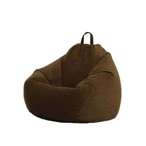 PRIOKNIKO Bubibag Stoff Bezug Cord Sitzsack Abdeckung Sitzsack Abdeckung Sofa Abdeckung Lazy Sofa Abdeckung Ungefüllt M:75 * 95Cm Braun (Kein Füllstoff) von PRIOKNIKO