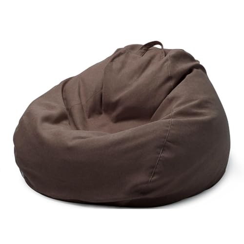 PRIOKNIKO Bubibag Stoff Faul Sofa Sitzsack Bett Stuhl Wohnzimmer Schlafzimmer Tatami Matte Ungefüttert S:70 * 80Cm Kaffee (Kein Füllstoff) von PRIOKNIKO