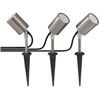 [GEBRAUCHT] Prios Zivani Led Außenstrahler Sockelleuchte Außenleuchte Lampe Erdspieß 3er 378 B-Ware von PRIOS