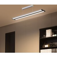 Gebraucht] Prios LED-Hängeleuchte Zyair Leuchte silber Aluminium 5700lm dimmbar von PRIOS