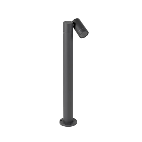 PRIOS Außenleuchte Tulimar (Modern) in Schwarz aus Aluminium (1 flammig, GU10) - Wegeleuchte Pollerleuchte Wegelampe Sockelleuchte von PRIOS
