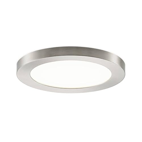 PRIOS LED Deckenleuchte Aureka (Modern) in Alu aus Aluminium (1 flammig,) - Lampe Deckenlampe Wohnzimmerleuchte von PRIOS