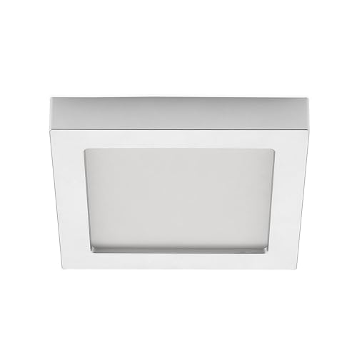 PRIOS LED Deckenleuchte 'Alette' (Modern) in Alu aus Aluminium u.a. für Badezimmer (1 flammig,) - Lampe, LED-Deckenlampe, Deckenlampe, Badezimmerleuchte von PRIOS