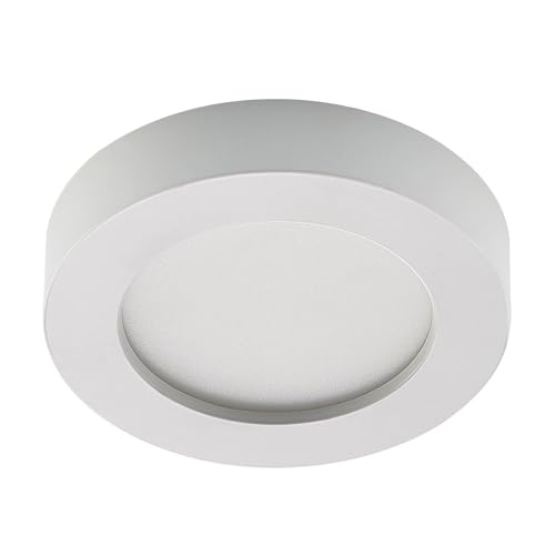 PRIOS LED Deckenleuchte 'Edwina' (Modern) in Weiß aus Aluminium u.a. für Badezimmer (1 flammig,) - Lampe, LED-Deckenlampe, Deckenlampe, Badezimmerleuchte von PRIOS