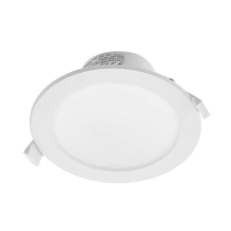 PRIOS LED Rida 9917006 Modern in Weiß aus Aluminium 1-flammig Badezimmerleuchte von PRIOS