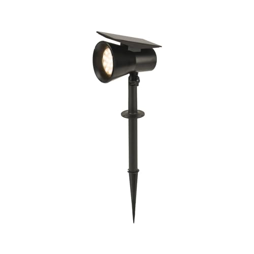 PRIOS LED Solarleuchten Birko (spritzwassergeschützt (Modern) in Schwarz (1 flammig,) - Solarlampe Solarleuchte Garten von PRIOS