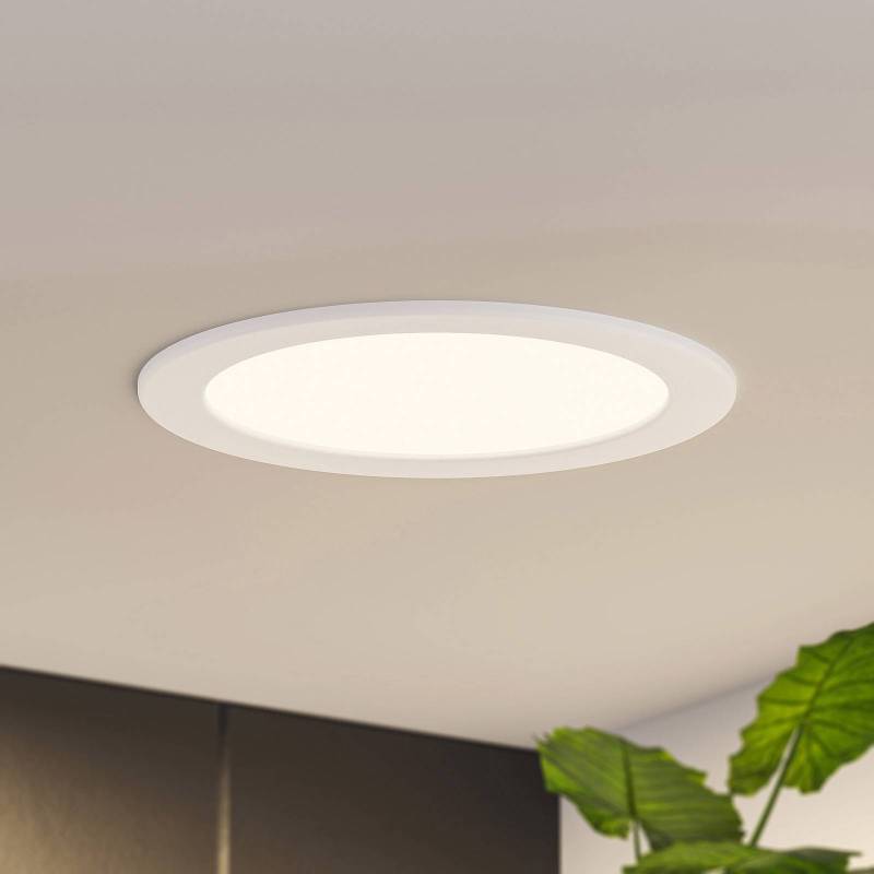 Prios LED-Einbaulampe Cadance, weiß, 22 cm, 3er-Set, CCT von PRIOS