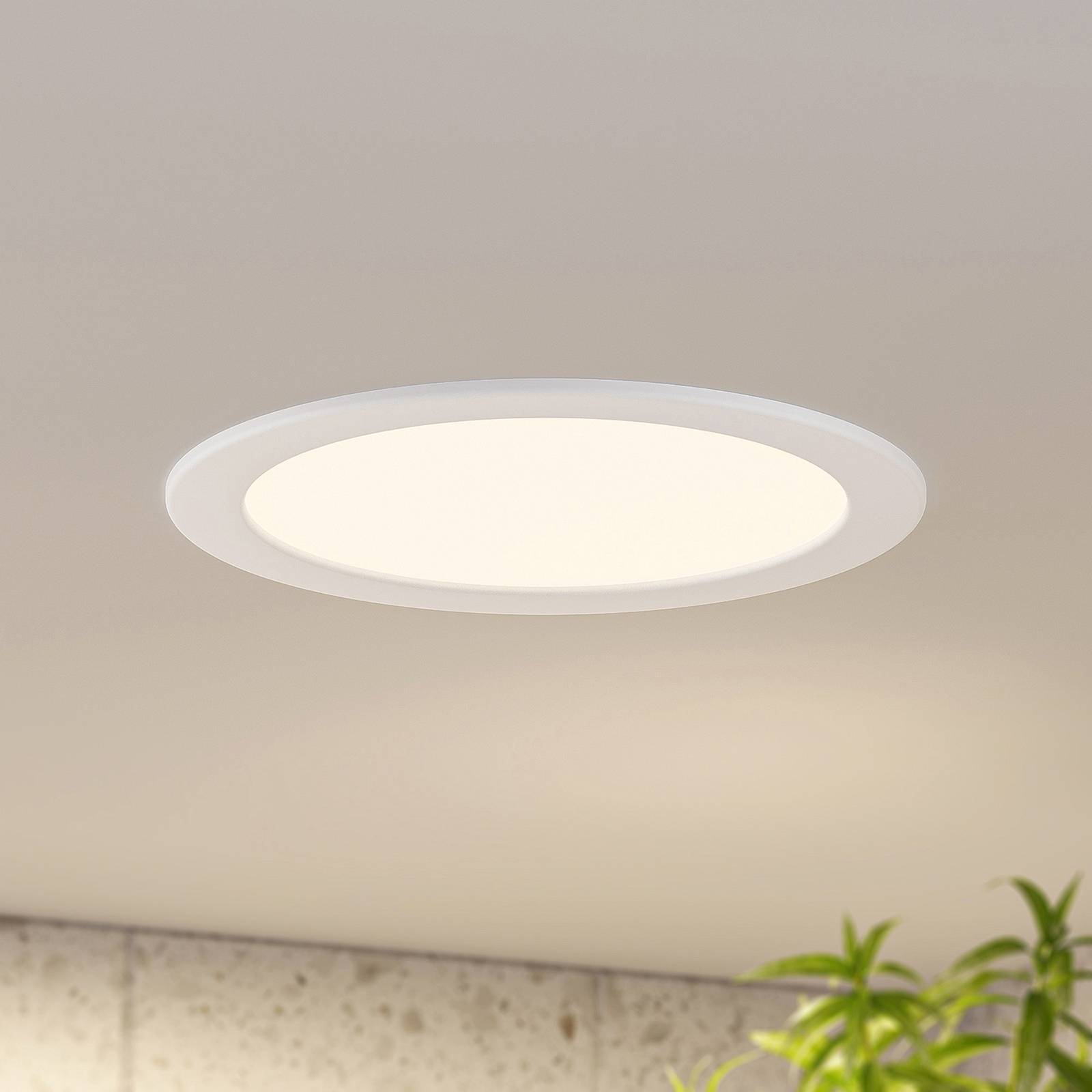 Prios Cadance LED-Einbaulampe weiß 24 cm 10er-Set von PRIOS