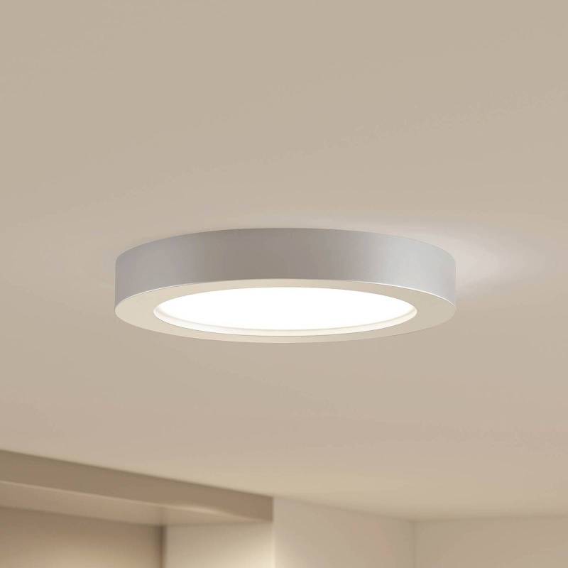 Prios LED-Deckenleuchte Edwina, silber, 25 cm, 2er-Set von PRIOS