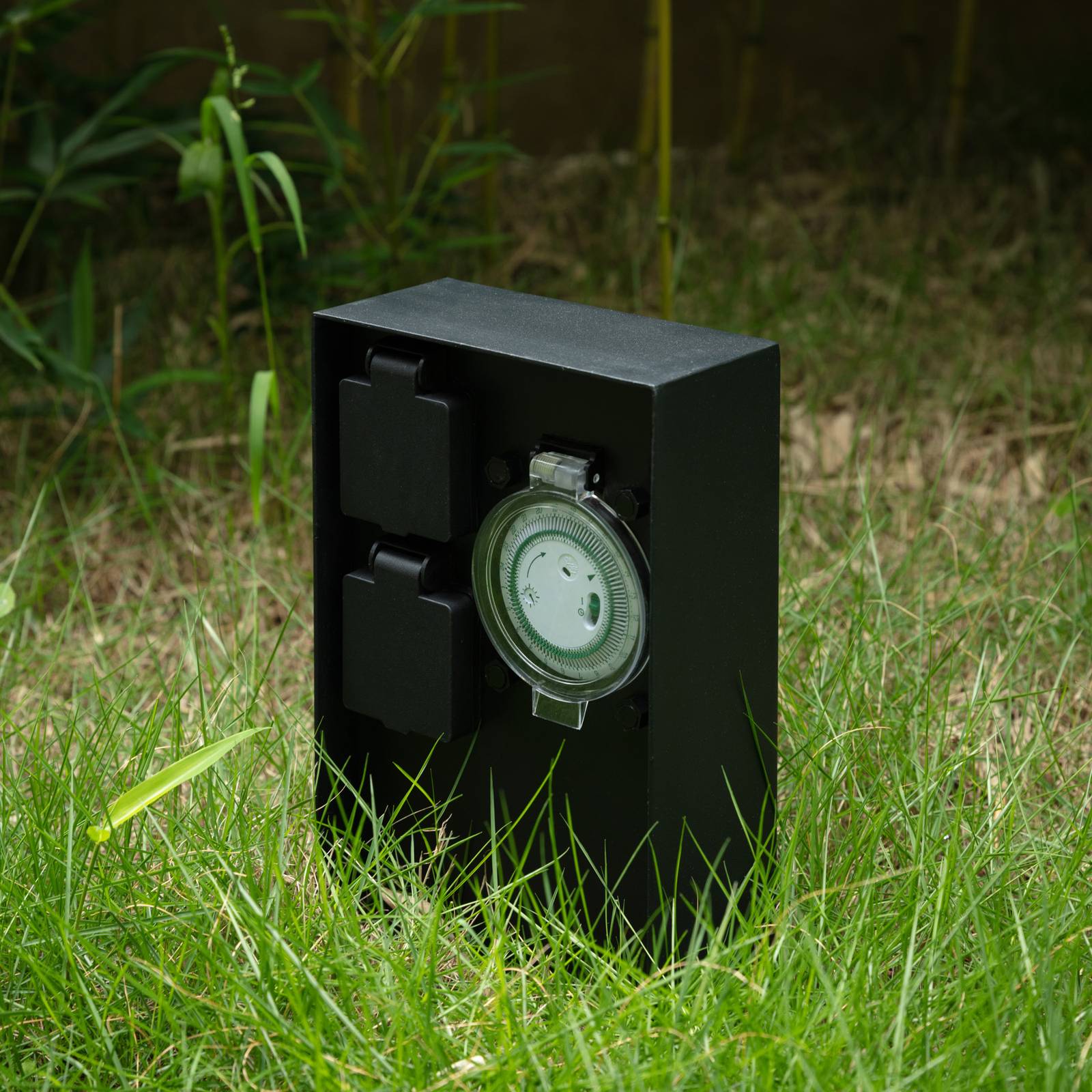Prios Foranda Stromsäule, 2er Timer schwarz 23 cm Prios Foranda Stromsäule, 2er Timer schwarz 23 cm von PRIOS