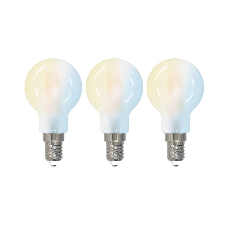 LUUMR Smart LED-Tropfenlampe, 3er-Set, E14, 4,2W, matt, Tuya von LUUMR