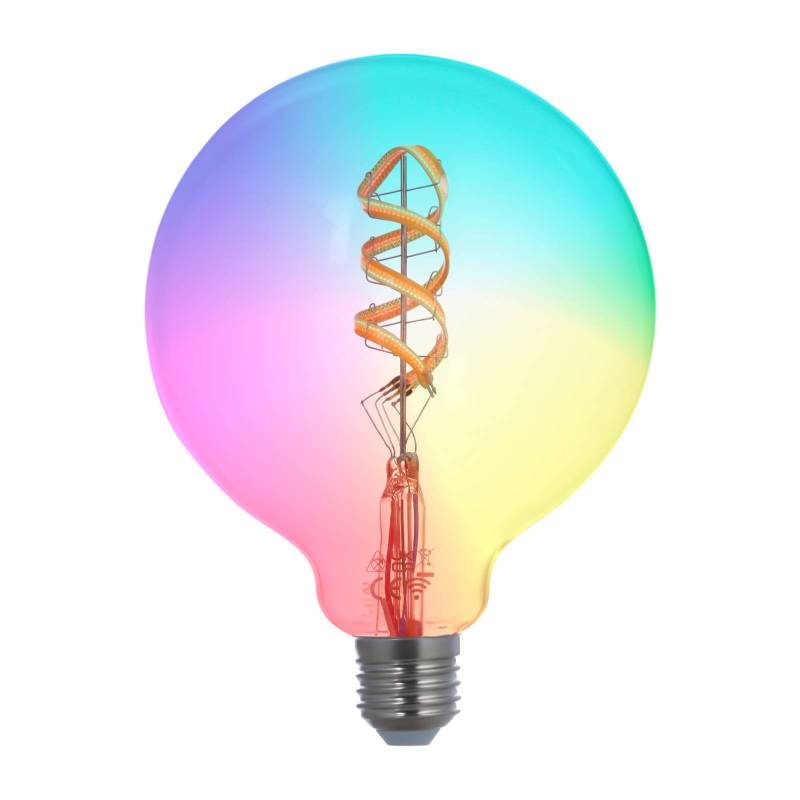 LUUMR Smart LED, E27, G125, 4W, RGB, Tuya, WLAN, klar, CCT von LUUMR