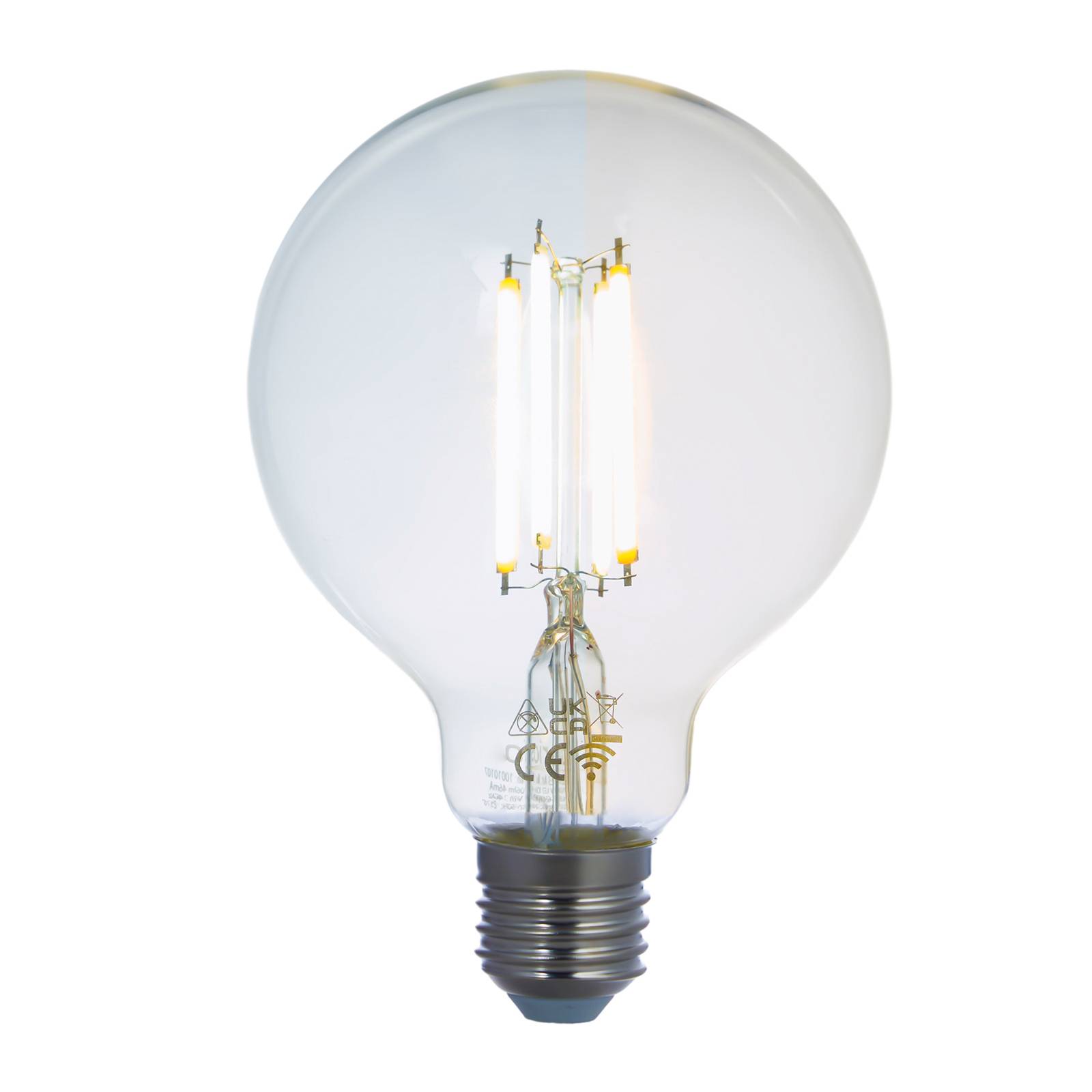 LUUMR Smart LED-Leuchtmittel klar E27 G95 7W Tuya WLAN CCT von LUUMR