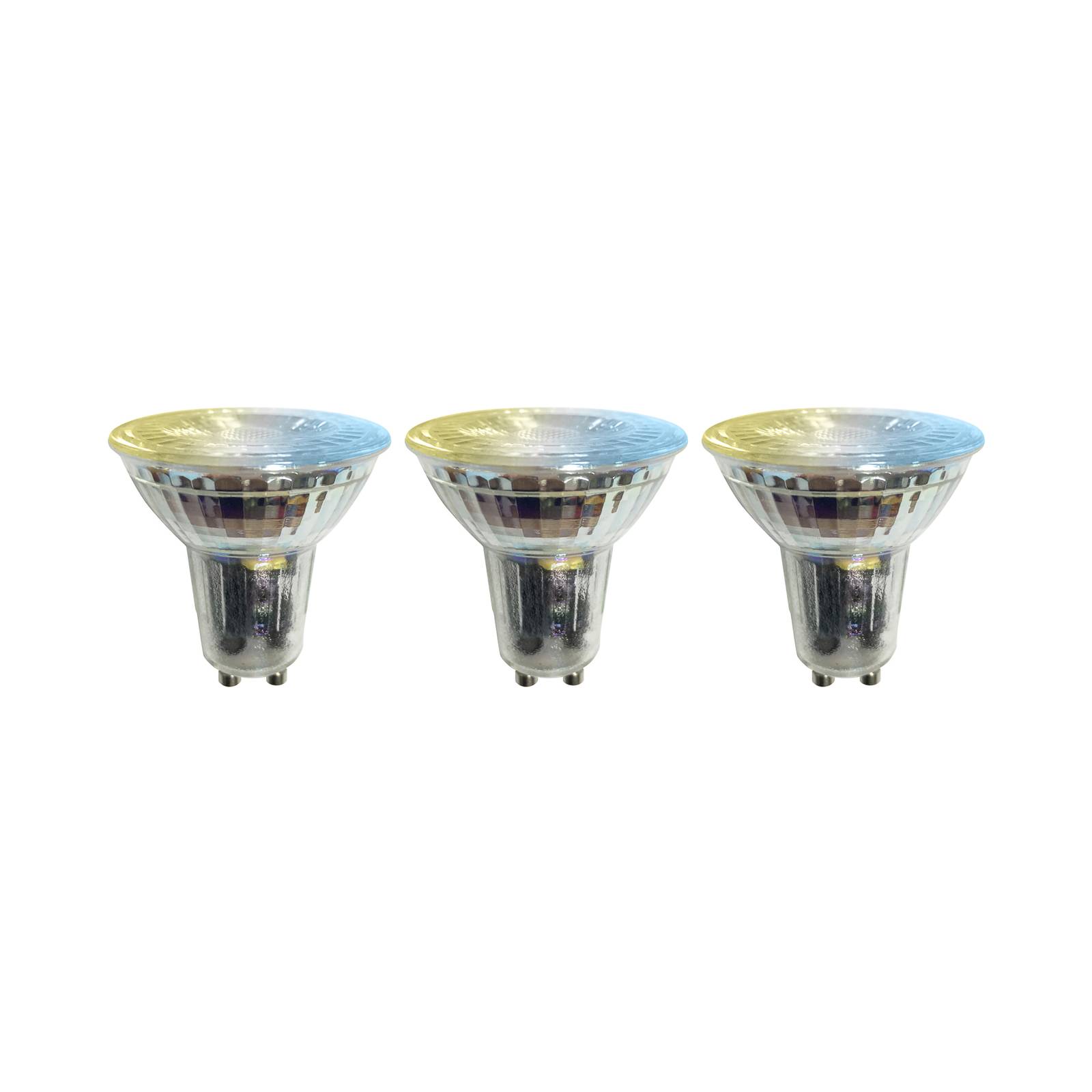 LUUMR Smart LED-Leuchtmittel 3er GU10 Glas 4,7W klar Tuya von LUUMR