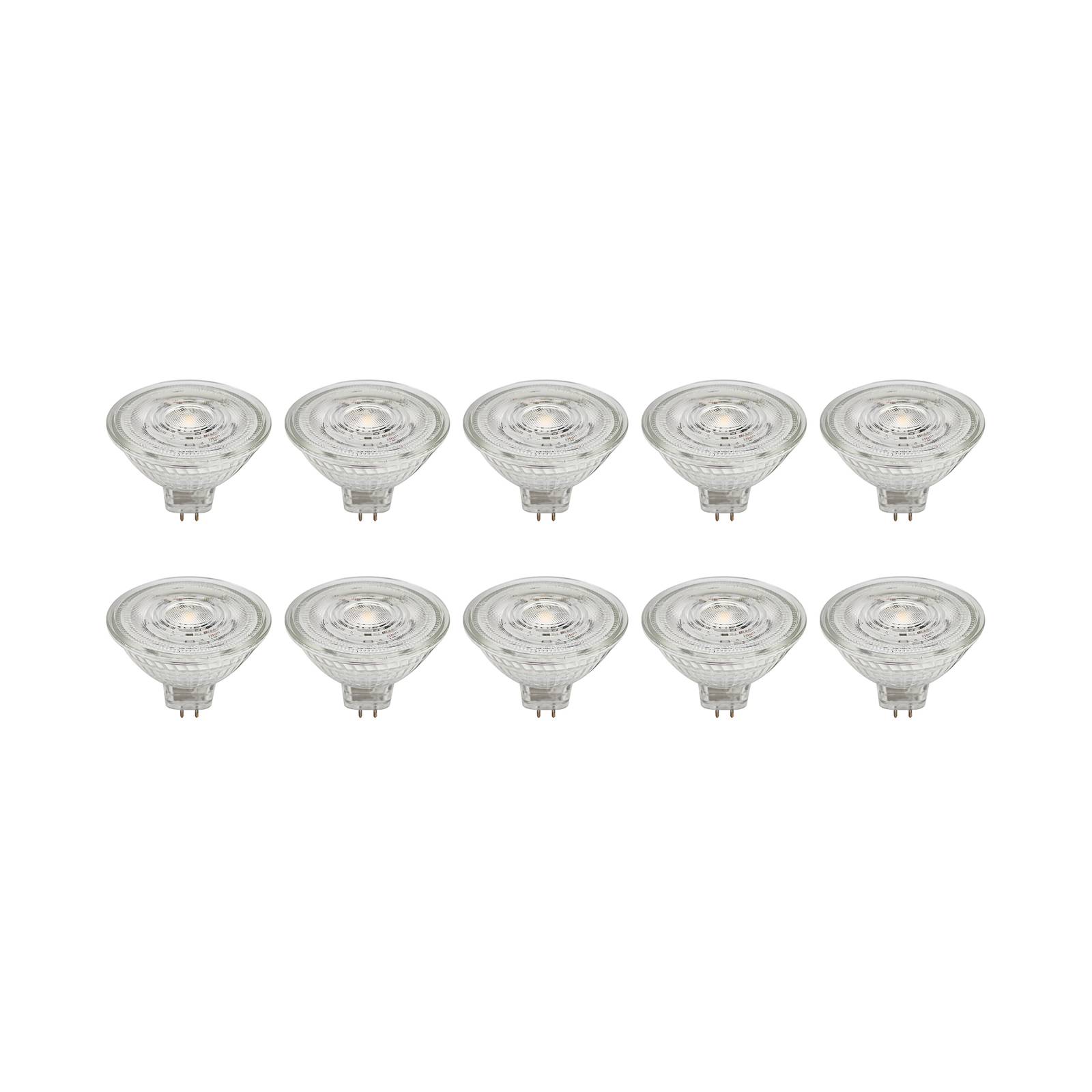 Prios LED-Reflektor GU5,3 4,3W 345lm 36° klar 830 10er-Set Prios LED-Reflektor GU5,3 4,3W 345lm 36° klar 830 10er-Set von PRIOS