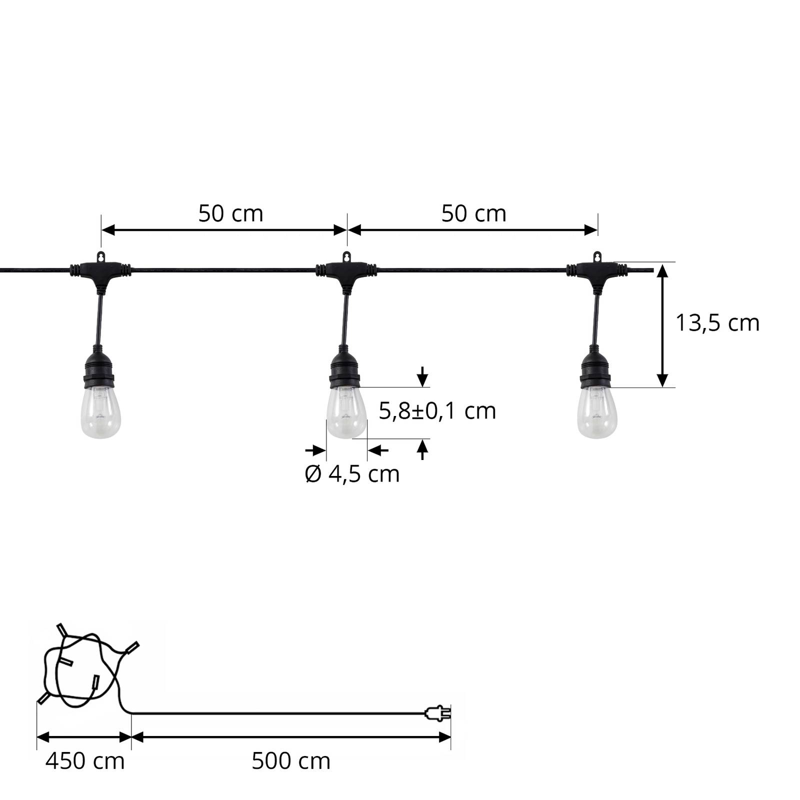 Prios Smart LED-Lichterkette Liezel, 732 cm, RGBW, Tuya von PRIOS