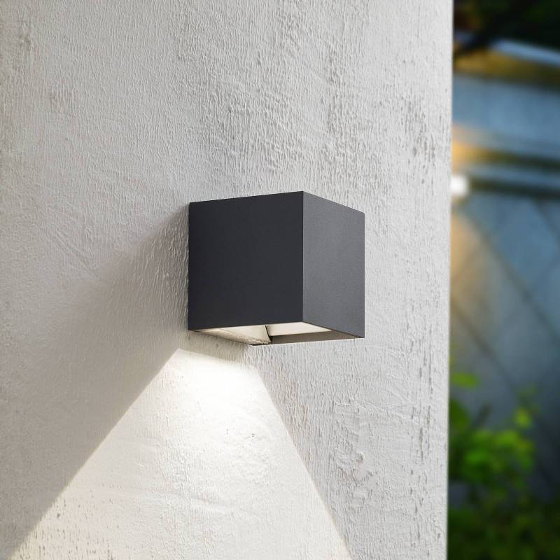 Prios LED-Solarwandlampe Lius, Höhe 15 cm, Bewegungssensor von PRIOS