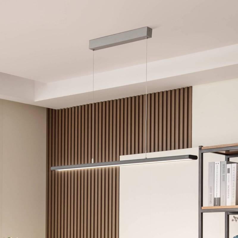 Prios Zyair LED-Büro-Hängeleuchte silber DALI Prios Zyair LED-Büro-Hängeleuchte silber DALI von PRIOS